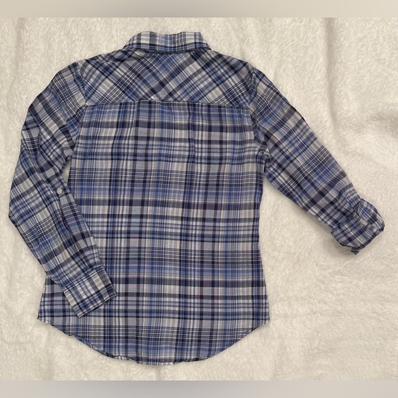 Lucky Brand plaid button up top size xs - Picture 2 of 3